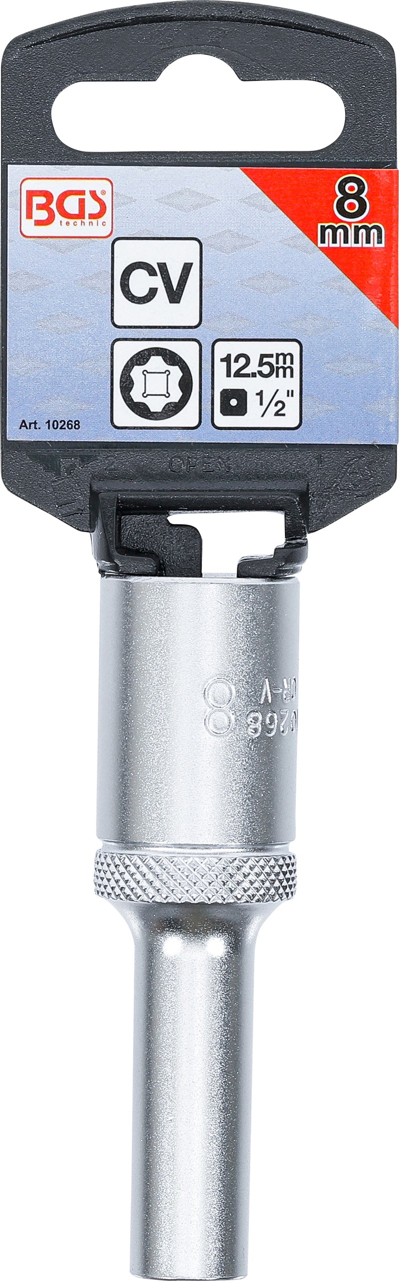 Hylsa Super Lock, djup | 12,5 mm (1/2") | 8 mm