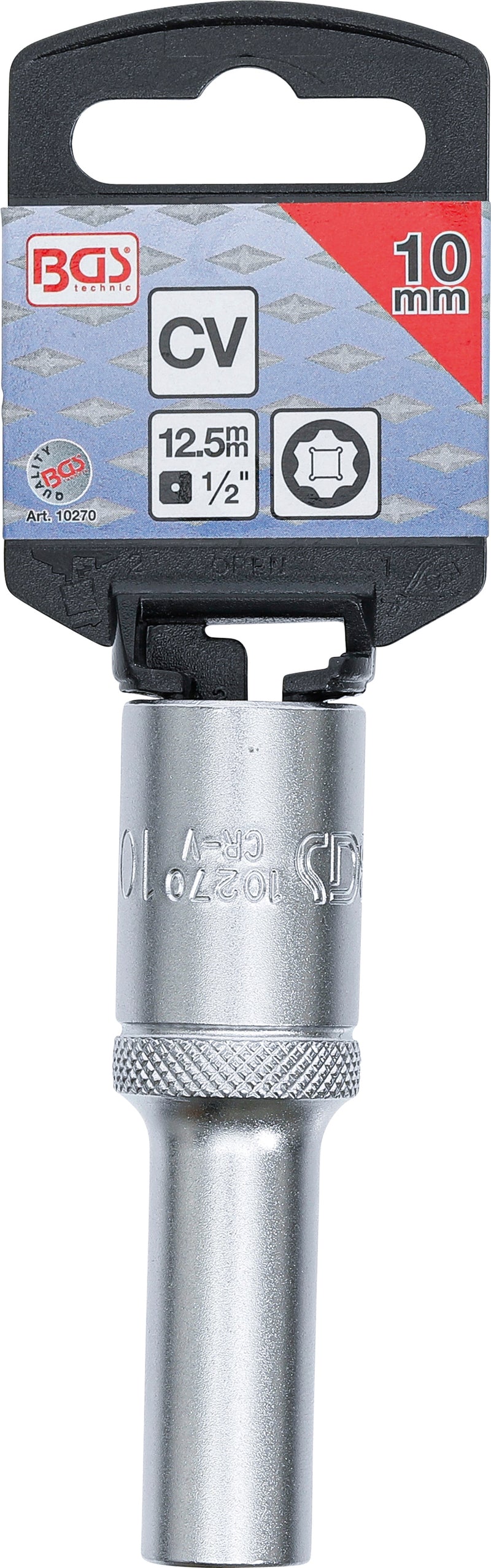 Hylsa Super Lock, djup | 12,5 mm (1/2") | 10 mm