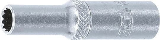 Hylsa Gear Lock, djup | 6,3 mm (1/4") | 6 mm