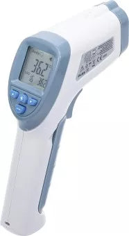 Febertermometer | Kontaktlös, Infraröd | för person + objektmätning | 0 - 100°