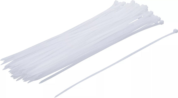 Kabelbindere sortiment | hvid | 4,8 x 300 mm | 50 dele