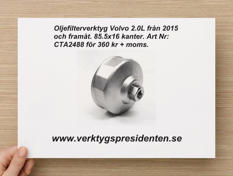 Oljefilterverktyg Volvo 2.0L från 2015. Art Nr: CTA2488 - Verktygspresidenten